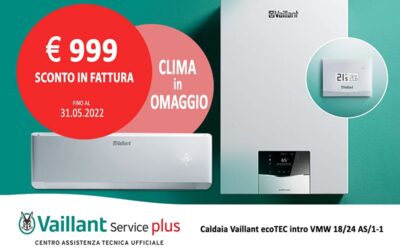 Caldaia Vaillant a 999 euro + climatizzatore omaggio!