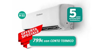 OFFERTA Climatizzatore Vaillant da soli 799€ con CONTO TERMICO!